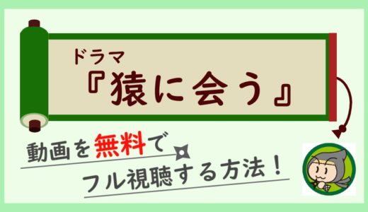 猿に会うの無料動画配信を最終回まで全話見逃し視聴する方法！