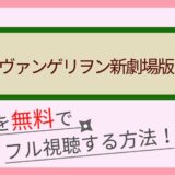 エヴァンゲリオン新劇場版:序の動画配信を無料でフル視聴する一番お得な方法まとめ！